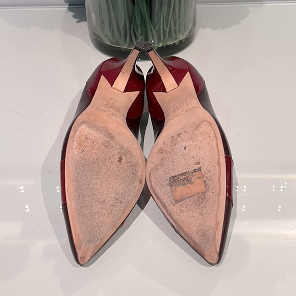*PRICE DROP*Jimmy Choo-Maroon Pumps w Orig Box & Shoe Bag-Near perfect condition - Picture 6 of 7